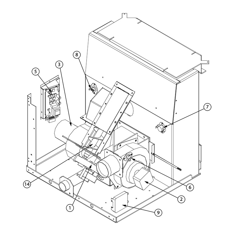 Regency Low Limit Heat Sensor GF55-009-SPFL - 120°F Blower Fan Sensor For Pellet Stoves