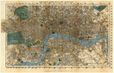 London England 1860 Antique Map Replica