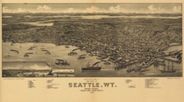 Antique Map of Seattle, WA 1884