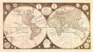 World 1799 Antique Map Replica
