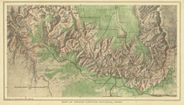 Antique Map of Grand Canyon 1926