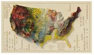 USA Geologic 1932 Relief Map l Muir Way