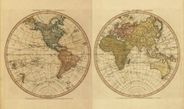 World 1786 Antique Map Replica