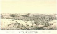Seattle 1878 Antique Map