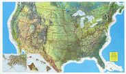 United States Raised Relief Rand McNally Map Version 3D