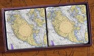 Nautical Chart Coaster Set of 2 - San Juan Islands