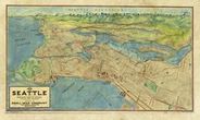 Seattle 1925 Antique Map