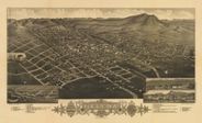 Antique Map of Helena, MT 1883