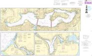 NOAA Nautical Chart 18447 Lake Washington and Lk WA Ship Canal