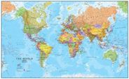 Huge Blue Ocean Political World Map