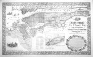Antique Map of New York City 1854