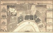 New Orleans Louisiana 1815 Antique Map Replica