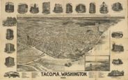 Antique Map of Tacoma, WA 1893