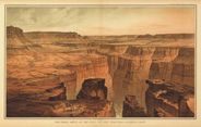 Antique Map of Grand Canyon 1883