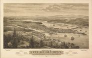 Antique Map of Olympia, WA 1879