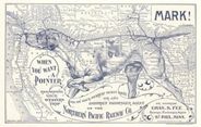 United States 1896 Antique Map Replica