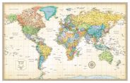 Political World Map (Beige) l Rand McNally