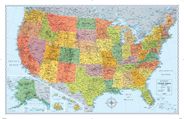 United States Wall Map (Blue) l Rand McNally