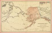 Alaska 1867 Antique Map Replica