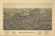 Antique Map of Ballston Spa, NY 1890's