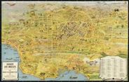 Los Angeles California 1932 Antique Map Replica