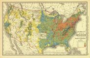 United States 1980 Density of Population Antique Map Replica