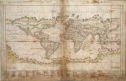 World 1630 Antique Map Replica