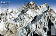 Mt Everest National Geographic Wall Map Poster