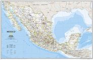 Mexico Wall Map Classic Blue Poster National Geographic