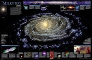 Milky Way Wall Map Poster Space Galaxy National Geographic