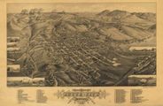Antique Map of Butte, MT 1884