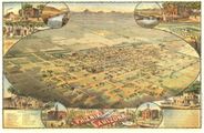 Antique Map of Phoenix, AZ 1885