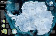 Antarctica Wall Map by National Geographic