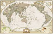 Pacific Centered World Map - Executive by National Geographic
