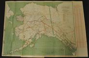 Alaska Antique Original Map from 1930s by Kroll Map Company