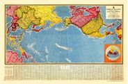 North Pacific 1940s Antique Map Replica