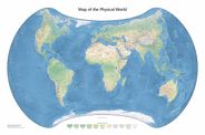 Equal Area World Map (Physical)