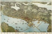 Seattle 1891 Antique Map Replica