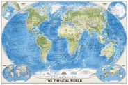 Physical World Map by National Geographic