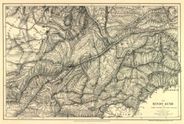 Antique Map of Asia 1879 - Hindu Kush Mtns