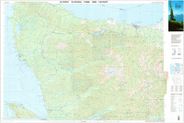 Olympic National Park Topo USGS Wall Map