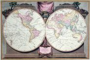 World 1808 Antique Map by Historic Urban Plans