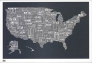 United States Type Map - Slate