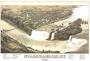 Niagara Falls New York 1882 Antique Map Replica