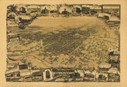 Stockton California 1895 Antique Map Replica by Dakin Publishing