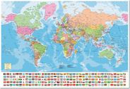 World Map Jigsaw Puzzle with World Flags 1500 pieces