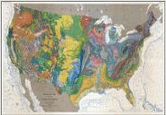 United States Geologic Wall Map 3 Piece Mural