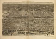 Philadelphia 1872 Antique Map Replica