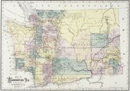 Antique Map of Washington Territory 1883 #1