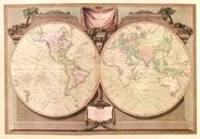 World 1808 Antique Map Replica